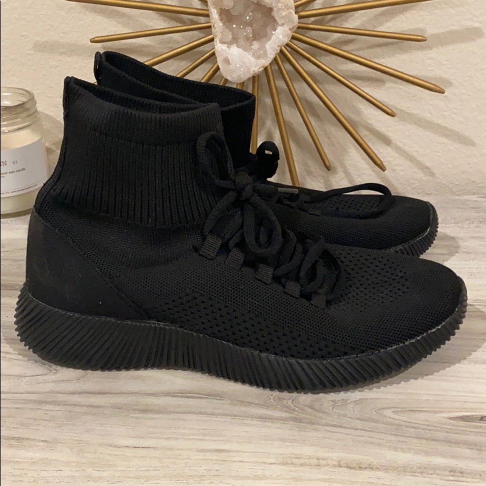 Black running shoes I bought in Italy